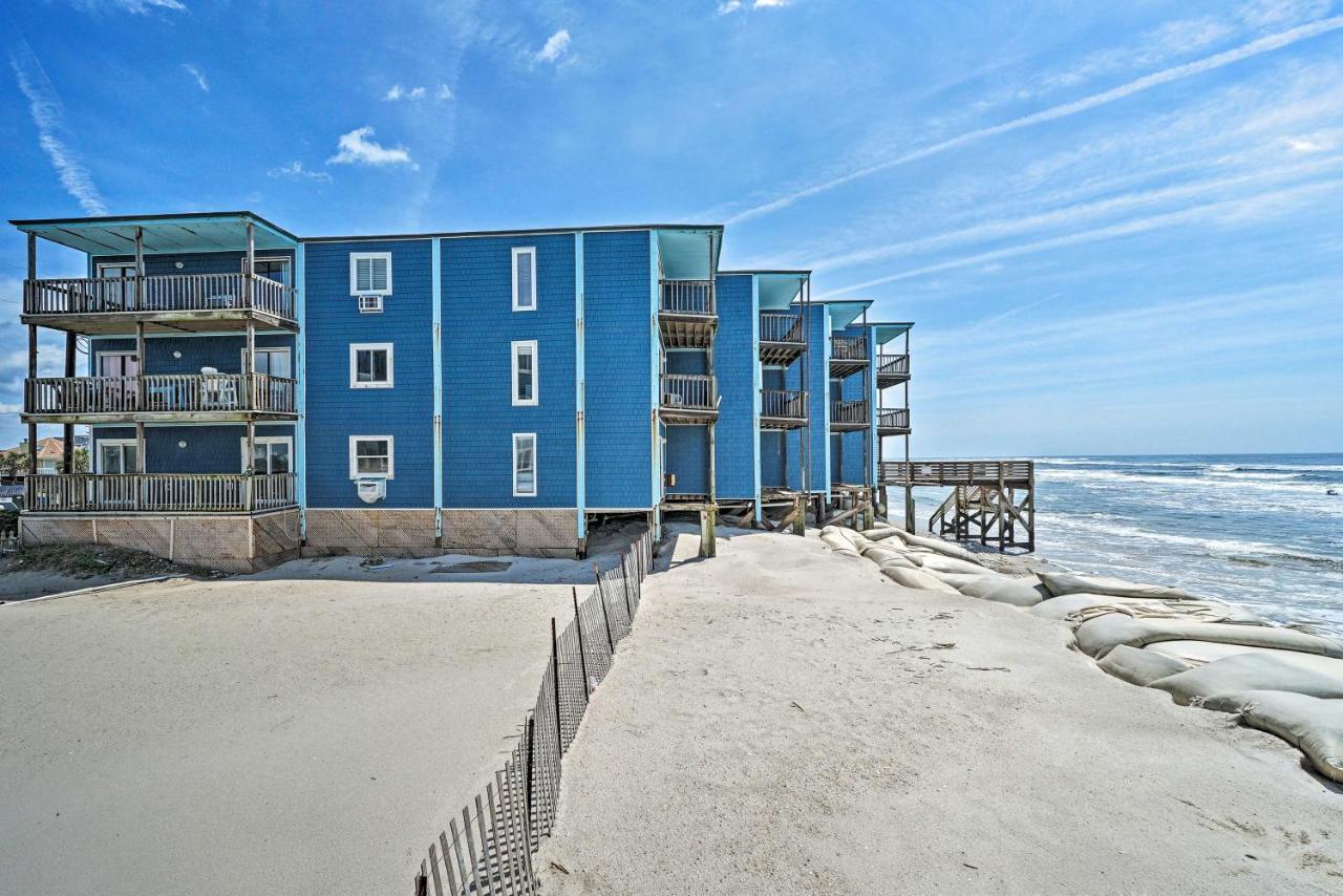 Convenient Retreat With Balcony And Ocean Views! North Topsail Beach Exterior photo